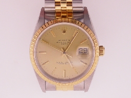 Appraisal: Rolex Oyster Perpetual Date Superlative chronometer Officially Certified K bezel