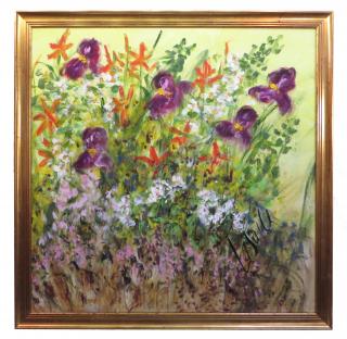 Appraisal: Sunny Flowers Tony La Salle American th C Sunny Flowers