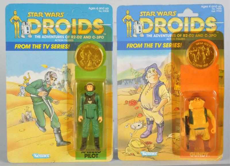 Appraisal: Lot of Star Wars Droids Carded Figures Description Includes A-Wing