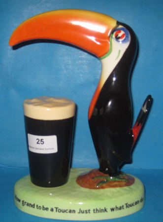 Appraisal: Carltonware Toucan lampbase advertising Guiness is good for you height