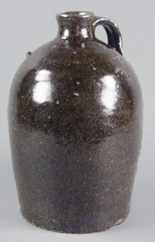 Appraisal: Redware JugWith dark mottled glaze One chip to base L