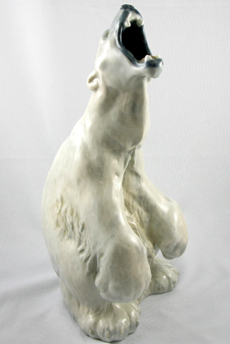 Appraisal: A ROYAL COPENHAGEN GLAZED PORCELAIN POLAR BEAR FIGURE the white