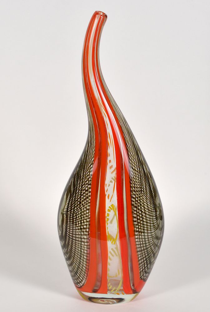 Appraisal: In The Style of Lino Tagliapietra Glass Sculpture Unusual form