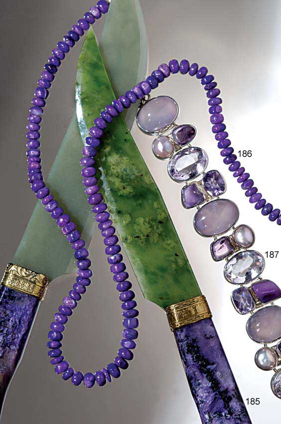 Appraisal: PURPLE GEMSTONE BRACELET Worldwide This sterling silver bracelet is a