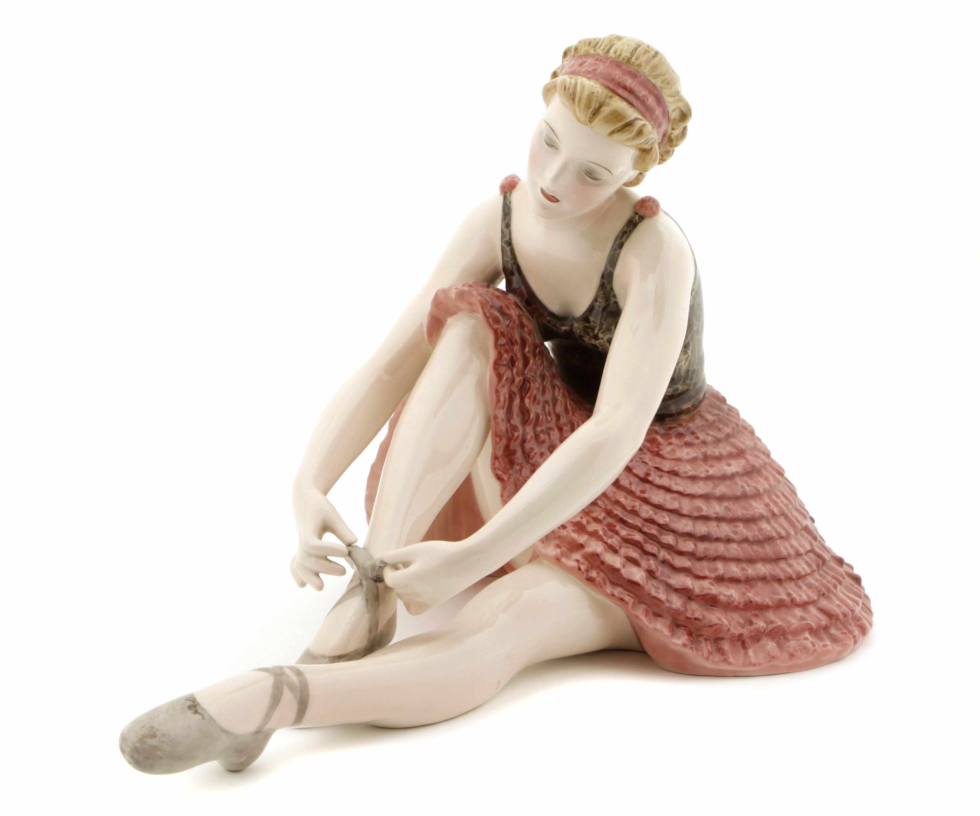 Appraisal: A Keramos ceramic figure of a dancer designed by Stefan