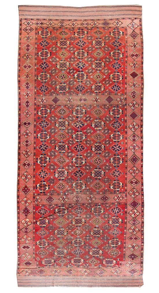 Appraisal: Sale Lot A Turkoman Wool Rug turkestan circa feet inches