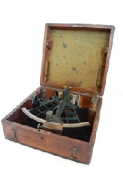 Appraisal: TH CENTURY BOXED SEXTANT