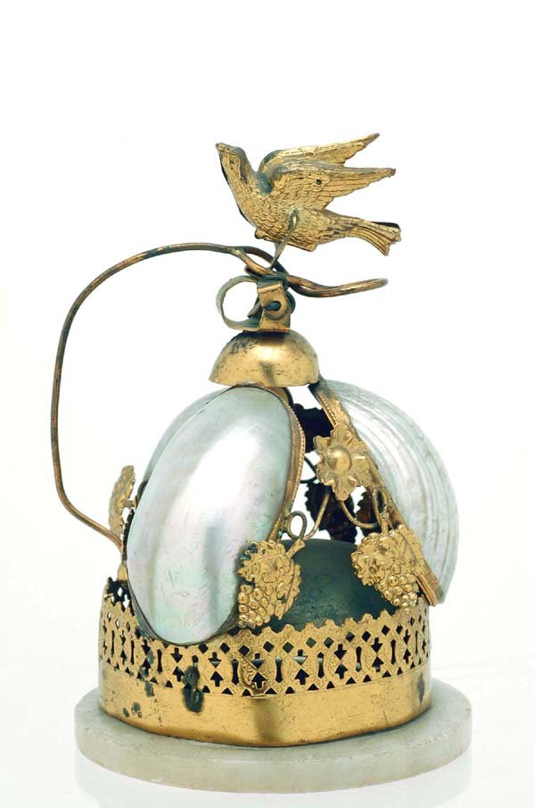 Appraisal: A Victorian servant or desk bell of fancy reticulated and