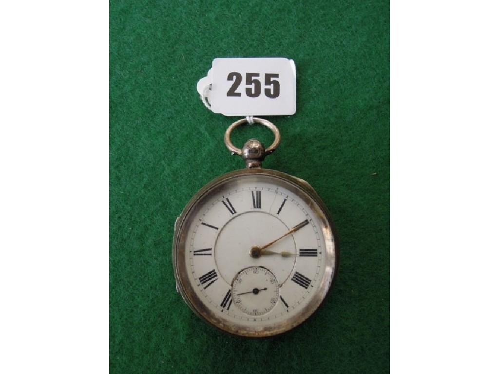 Appraisal: A silver cased pocket watch with lever action Colbek of