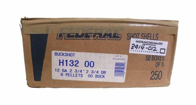 Appraisal: Ammunition case of Federal gauge shells buckshot boxes of total