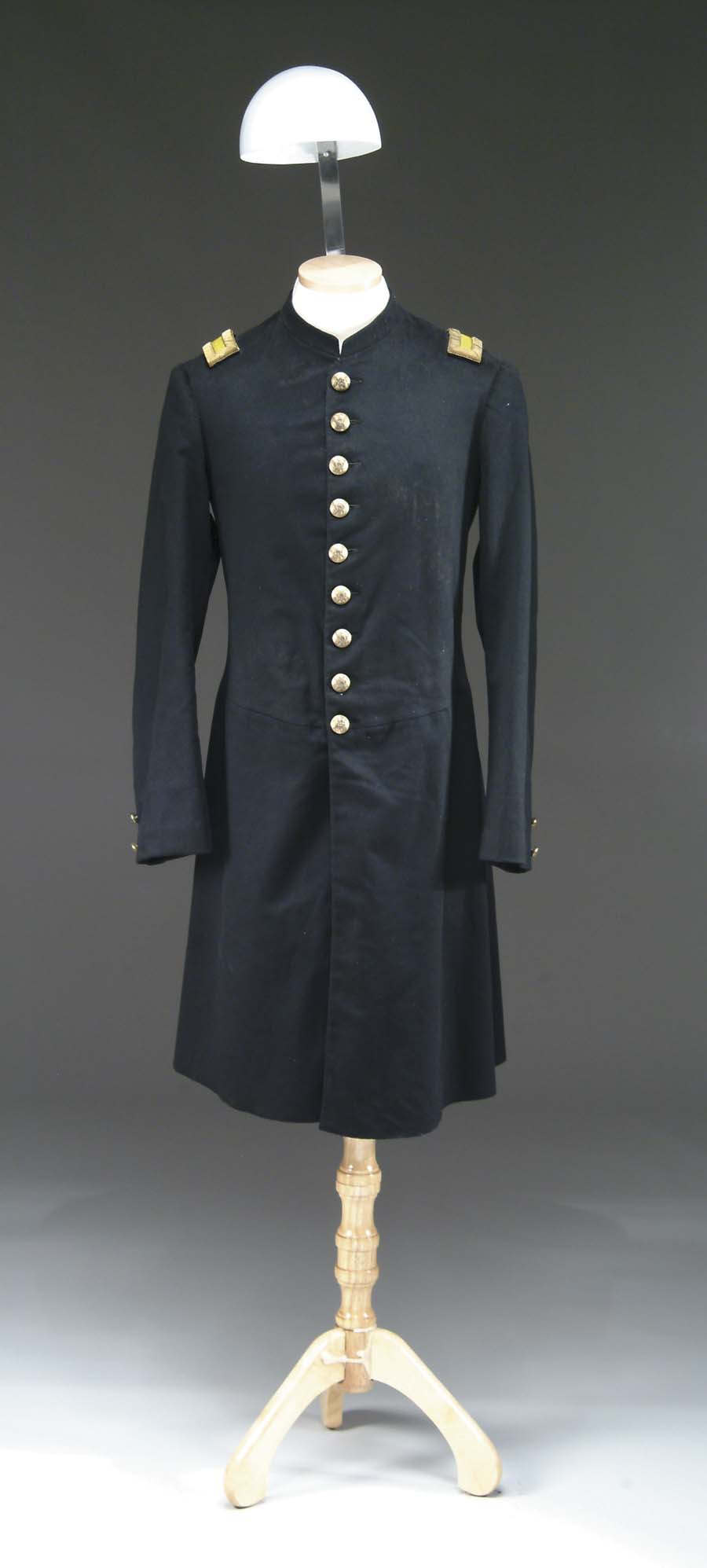 Appraisal: CAVALRY OFFICER S FROCK COAT Late th century single-breasted black