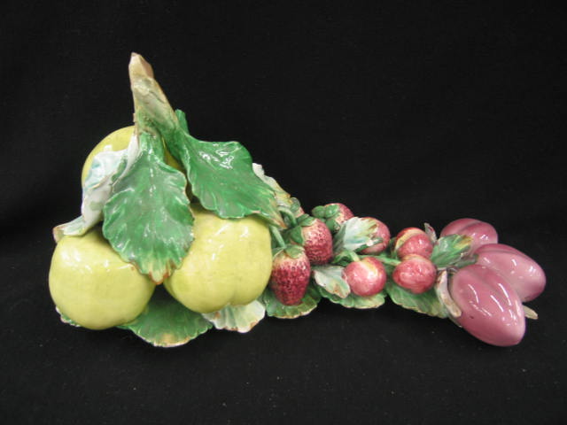 Appraisal: Italian Pottery Centerpiece with Fruit