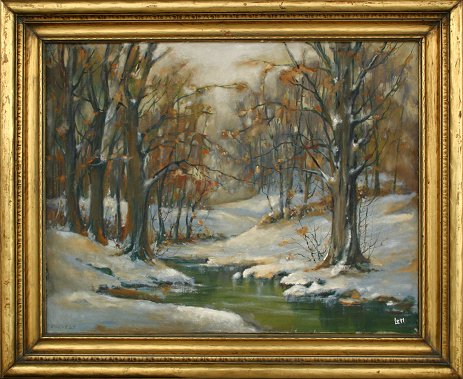 Appraisal: LETT Gladys American th C ''Our First Snow'' O C