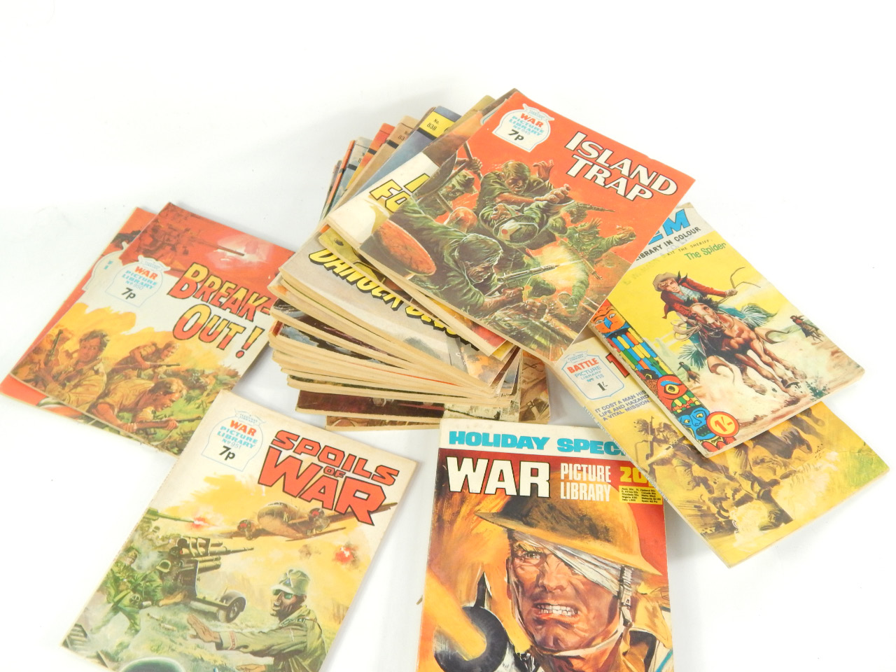 Appraisal: Comics including Commando War Stories War Picture Library and Totem