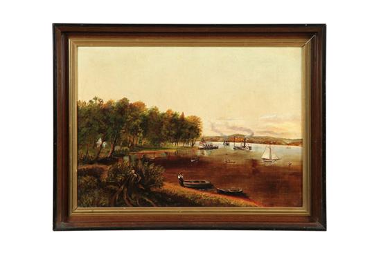 Appraisal: LANDSCAPE PAINTING AMERICAN SCHOOL MID-LATE TH CENTURY Oil on canvas