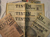 Appraisal: Five copies of the TINTIN gazette dated Juin Avril No