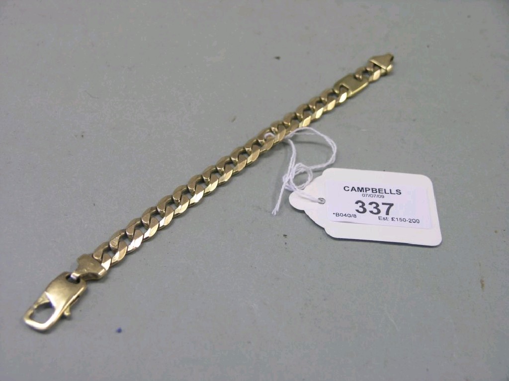 Appraisal: A ct gold link bracelet grams SEE ILLUSTRATION