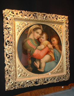 Appraisal: AFTER RAPHAEL Madonna and child oil on board cm diameter