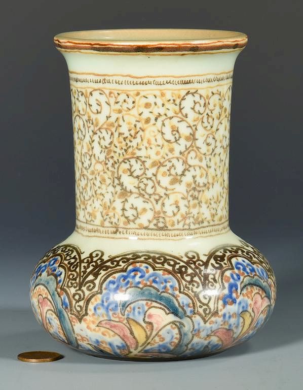 Appraisal: Rookwood Islamic Jar Wm Hentschel Rookwood Islamic Aesthetic jar possibly