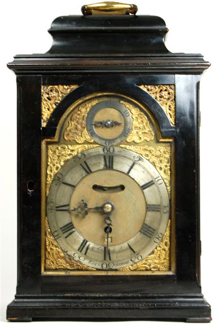 Appraisal: SCOTTISH GEORGE III EBONISED BRACKET CLOCK BY NORMAN MACPHERSON EDINBURGH