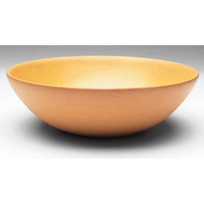 Appraisal: Paul Revere bowl flaring shape covered in a textured tan