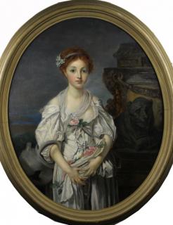 Appraisal: Louis Theodore Dube - Exceptional portrait of a young girl