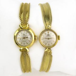 Appraisal: Lady's Vintage Karat Yellow Gold Movado Bracelet Watch together with