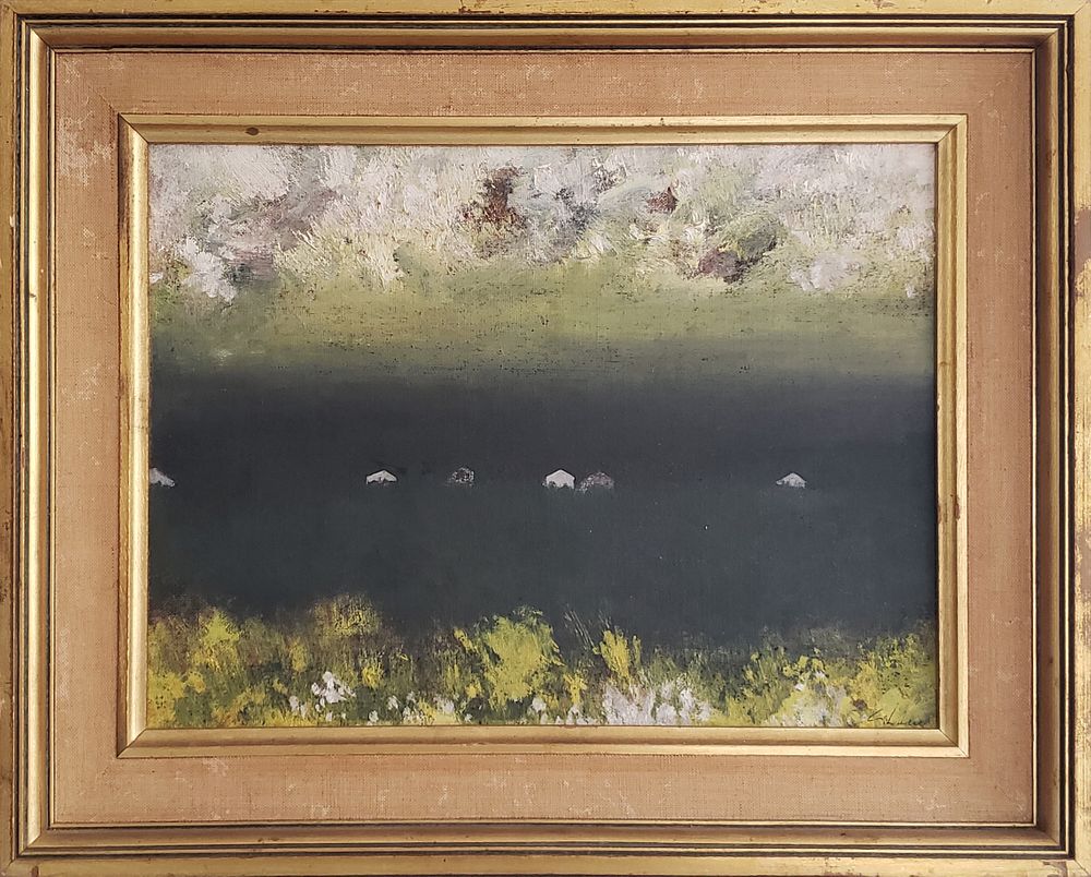 Appraisal: Charles Green Shaw Oil on Board Before The Storm circa