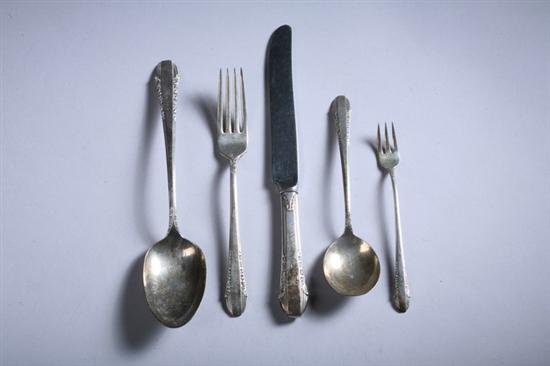 Appraisal: PIECES INTERNATIONAL STERLING SILVER FLATWARE Enchantress pattern Four dinner knives