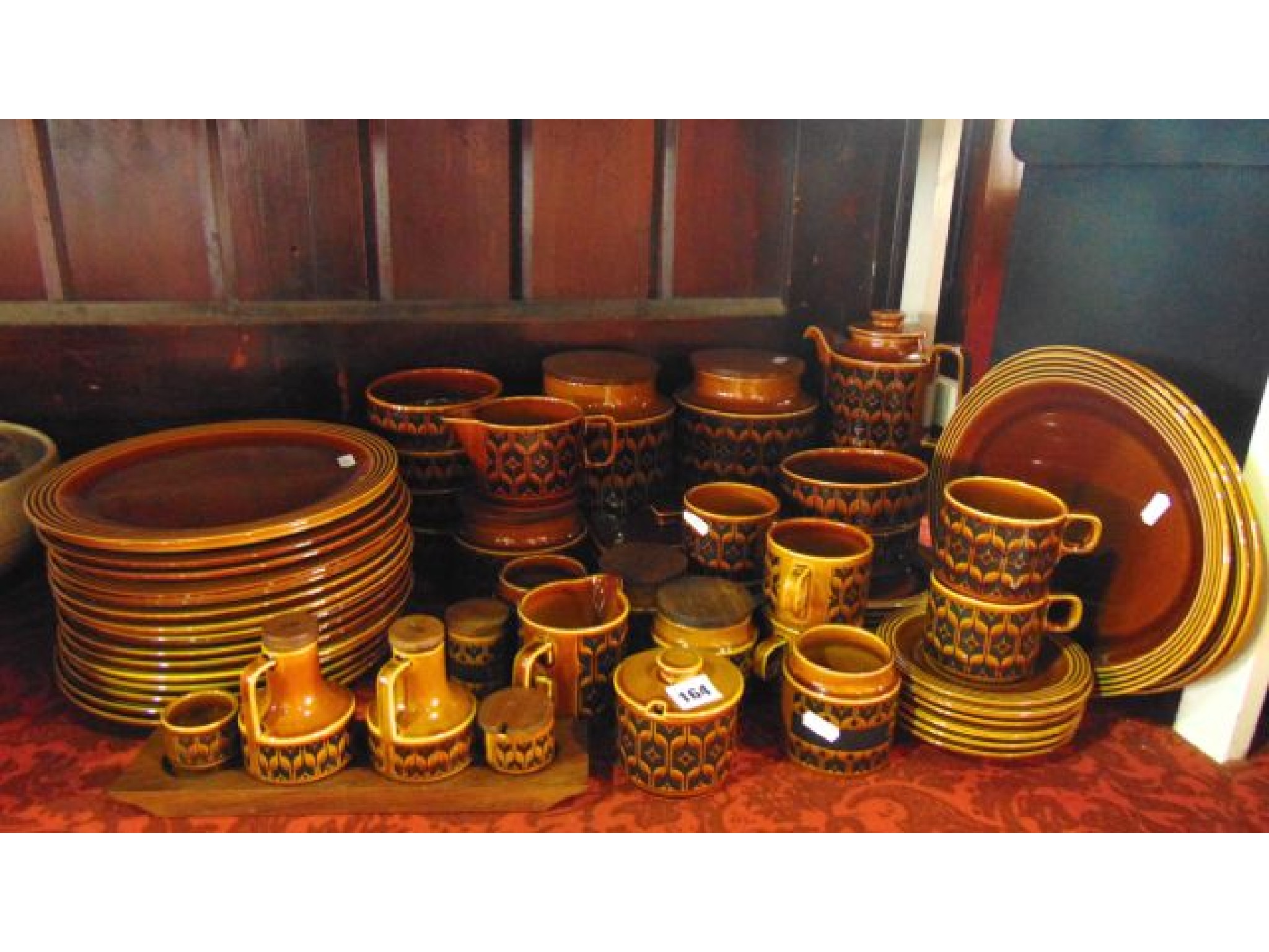 Appraisal: A collection of Hornsea Pottery Heirloom pattern wares including storage