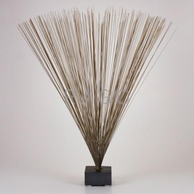 Appraisal: STYLE OF HARRY BERTOIA Metal spray sculpture on slate base