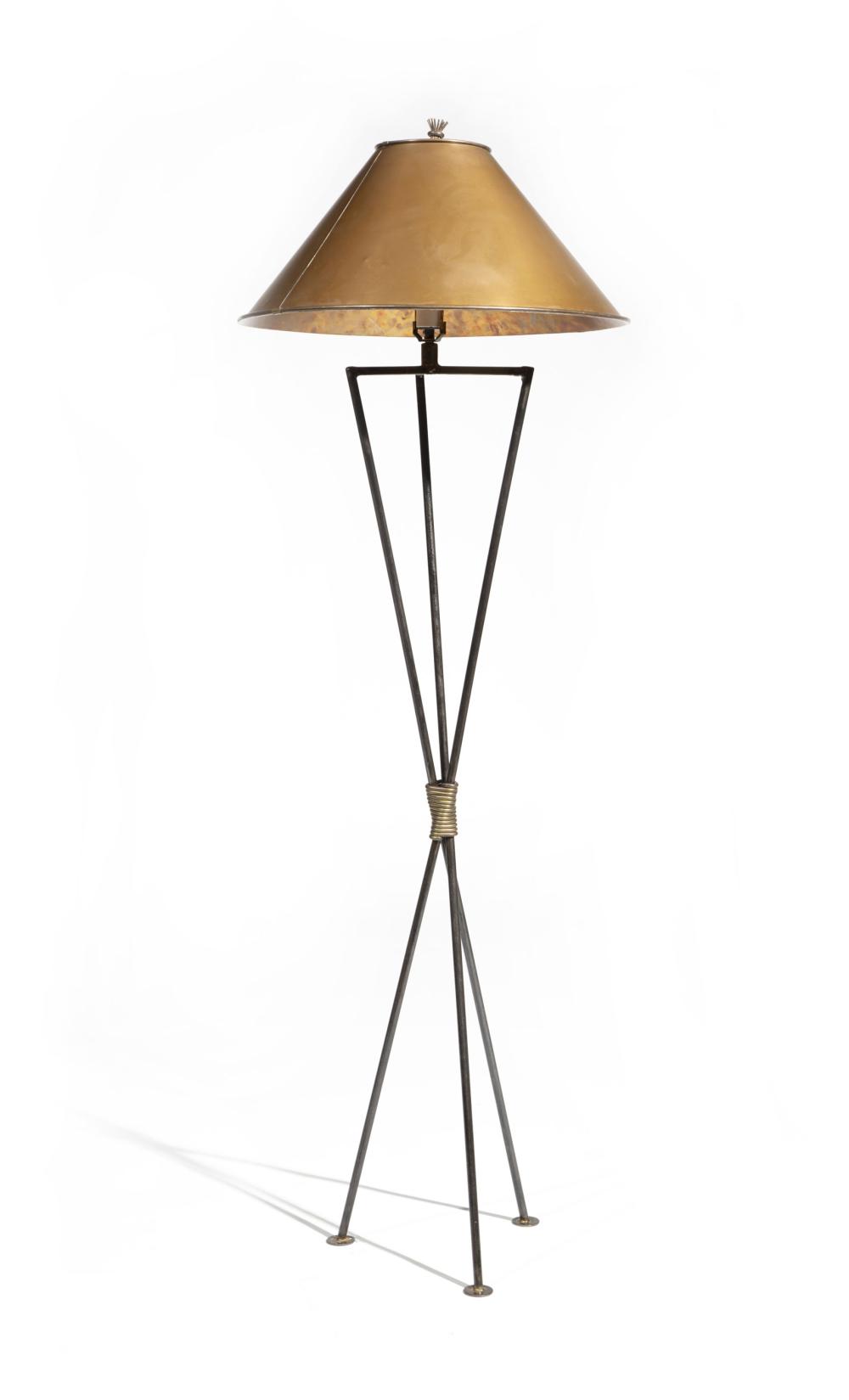 Appraisal: Mario Villa Nicaraguan New Orleans - Floor Lamp welded steel