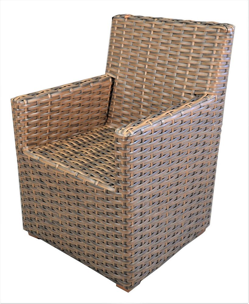 Appraisal: Restoration Hardware Outdoor Woven Armchair seat height inches Restoration Hardware