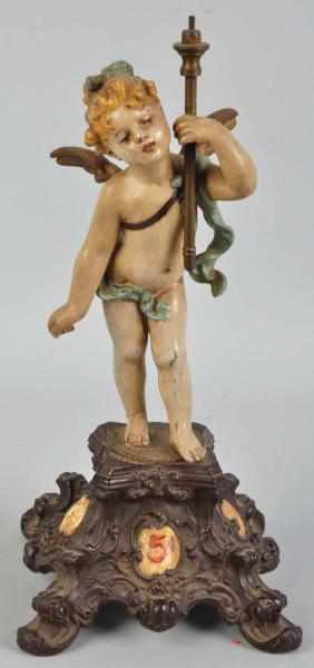 Appraisal: Early Cherub on Base Cigar Lighter s to Great overall