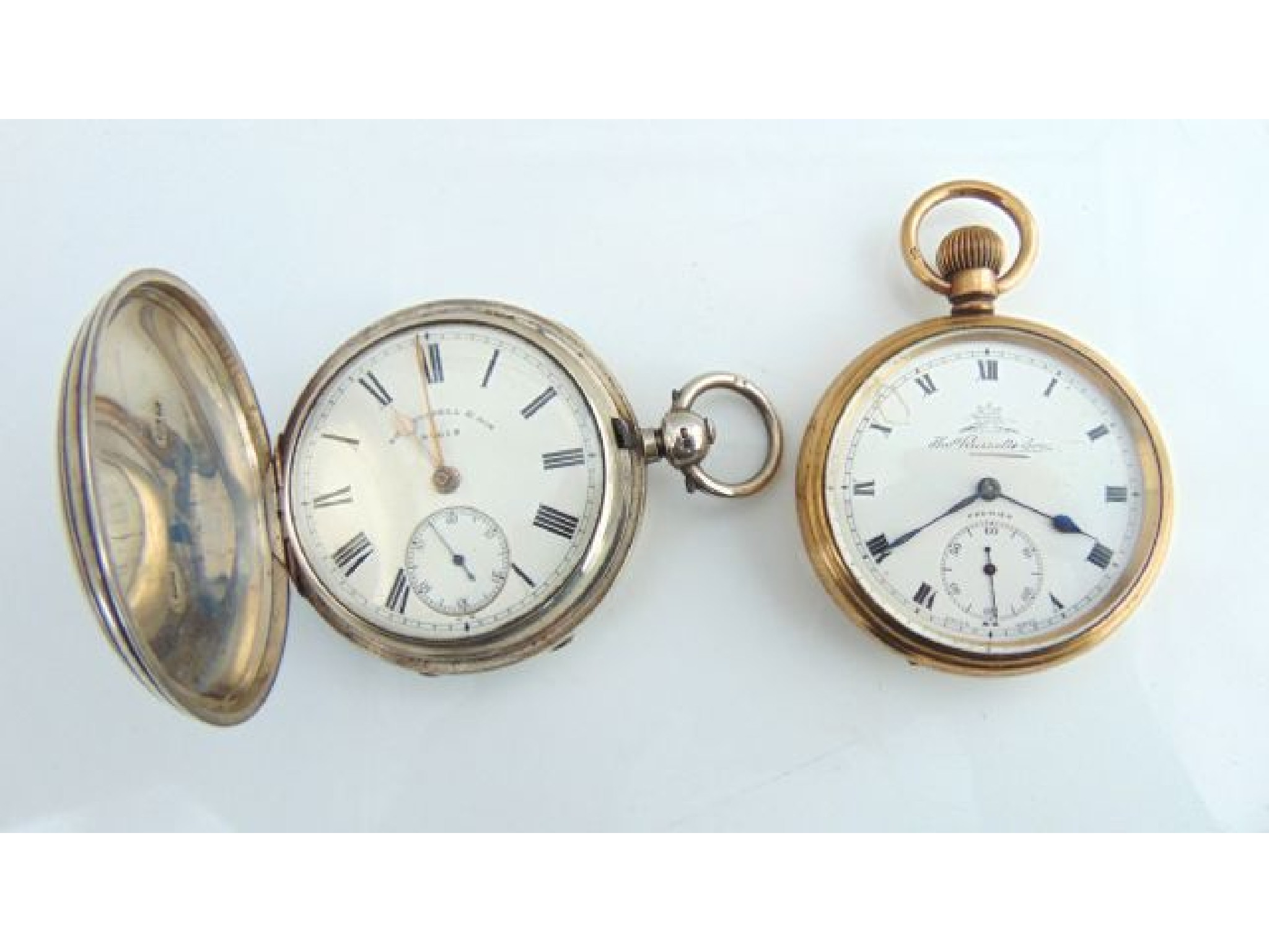 Appraisal: A silver full hunter pocket watch Thomas Russell Son Liverpool