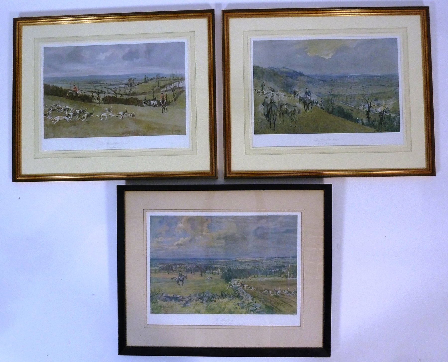 Appraisal: Lionel Edwards ARR A Set of Three Hunting Prints The