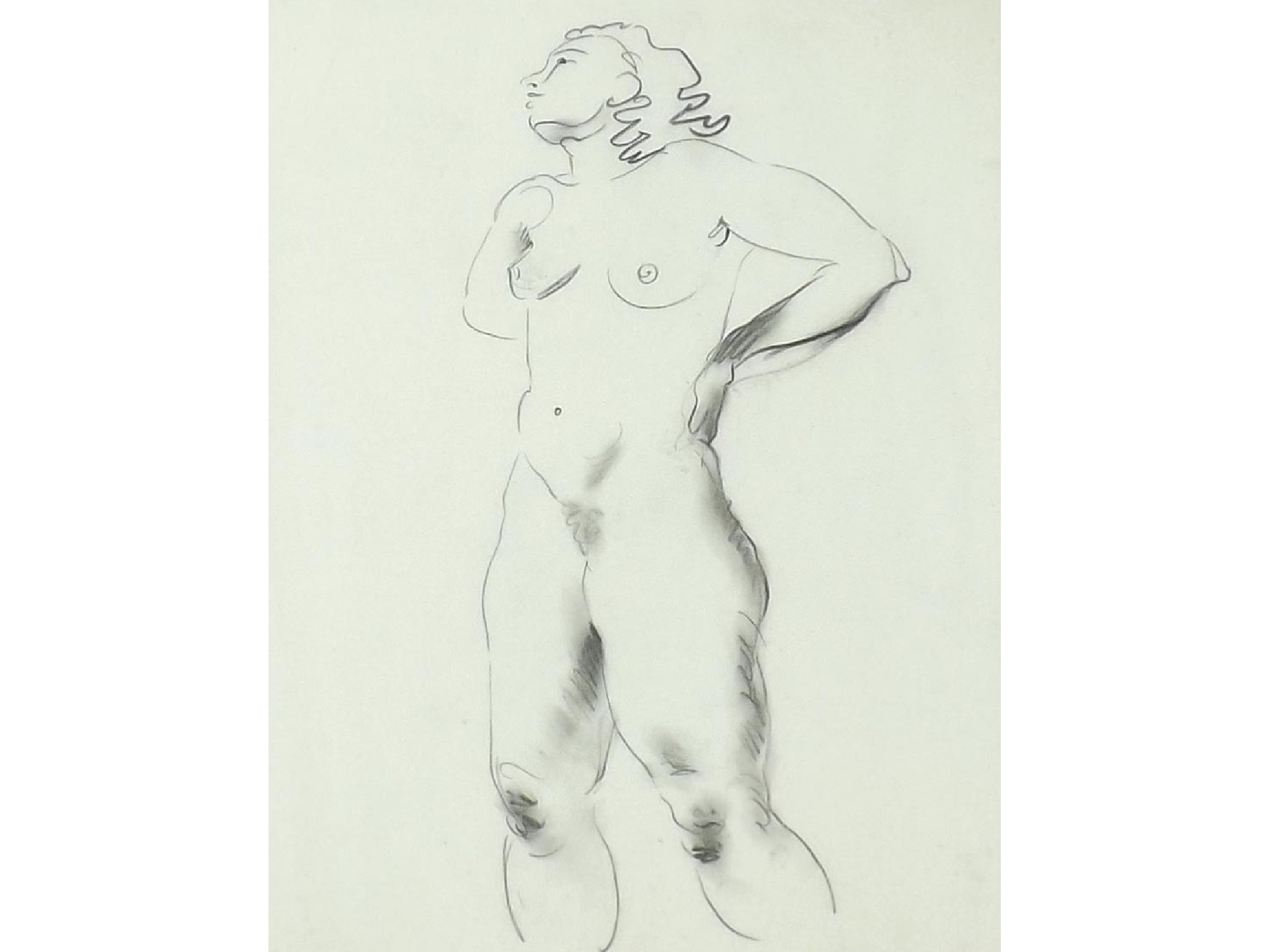 Appraisal: Georg Mayer-Marton - - figural study of a standing female