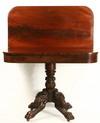 Appraisal: CARD TABLE - Circa carved base classical mahogany card table