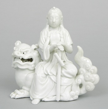 Appraisal: A Hirado Blanc de Chine Quan Yin ca th Century