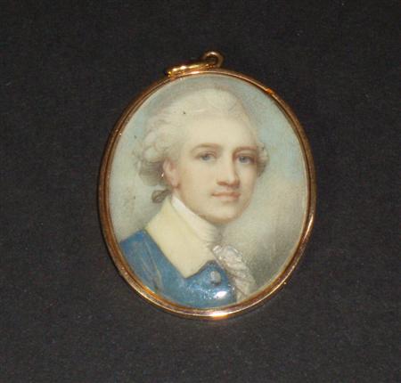 Appraisal: A late th century portrait miniature of a gentleman of