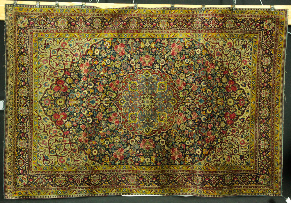 Appraisal: - Lavar Kerman Antique Rug Lavar Kerman antique rug '