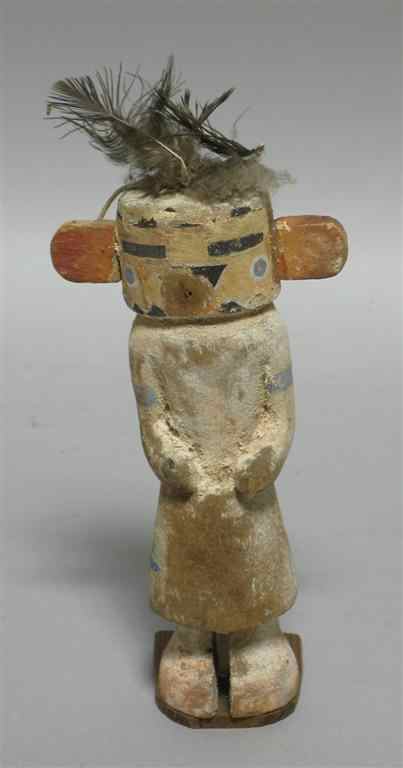 Appraisal: SMALL HOPI KACHINA the head and body of single piece