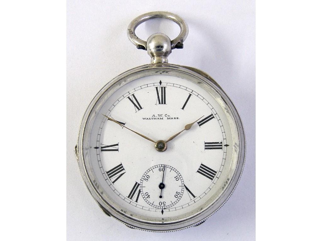 Appraisal: Tavannes Watch Co braille nickel cased lever hunter pocket watch