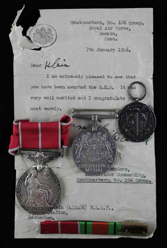 Appraisal: A Military British Empire medal group to Flight Serjeant Hilda