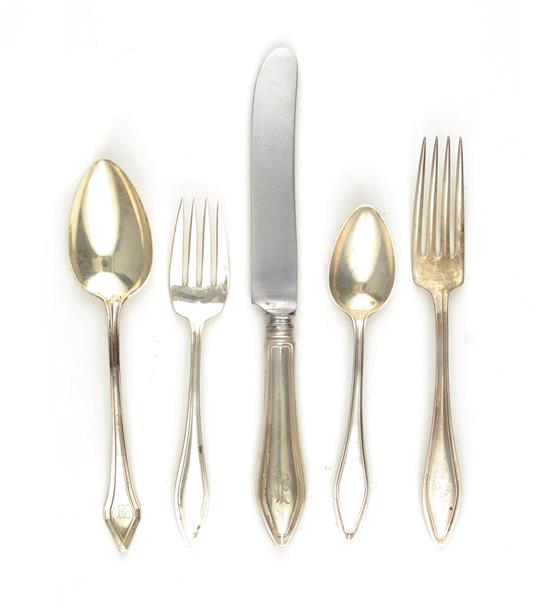 Appraisal: Towle Mary Chilton pattern sterling flatware circa comprising HH knives