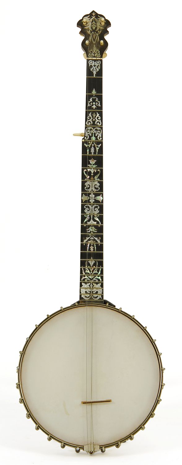 Appraisal: THOMPSON ODELL LUSCOMB PATENTED FIVE-STRING BANJO Boston With unusually fine