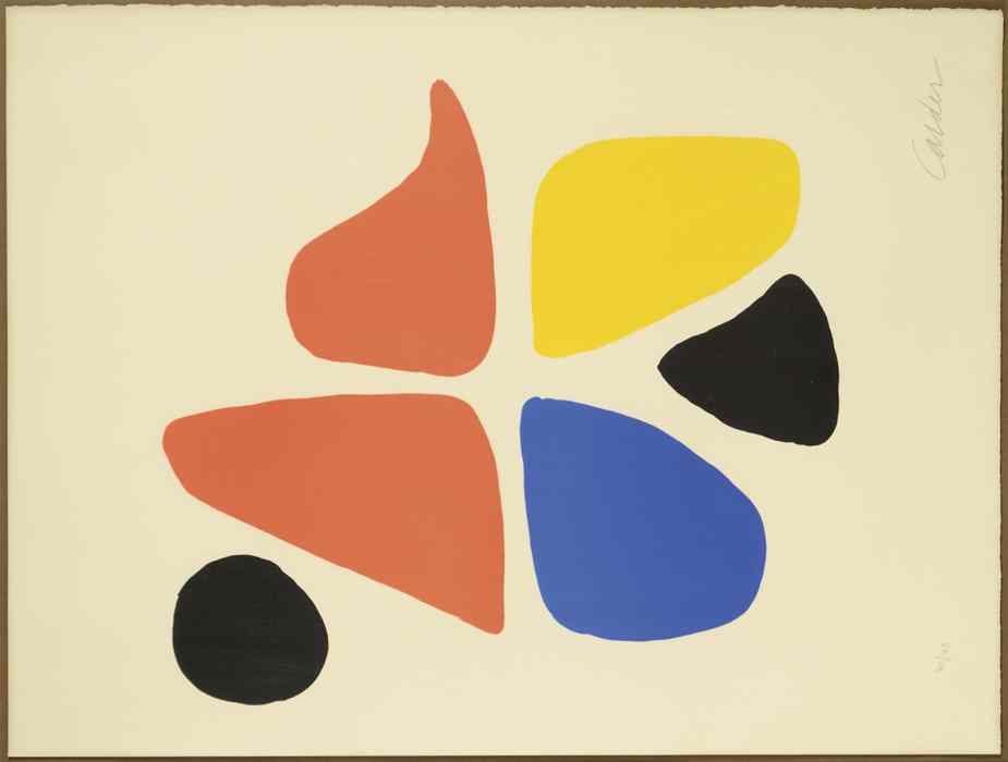 Appraisal: ALEXANDER SANDY CALDER COLOR STONE LITHOGRAPH New York N Y