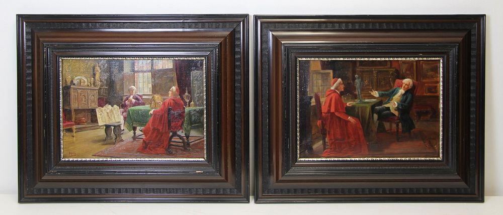 Appraisal: August Hermann Knoop German - Signed Oils On Board Signed