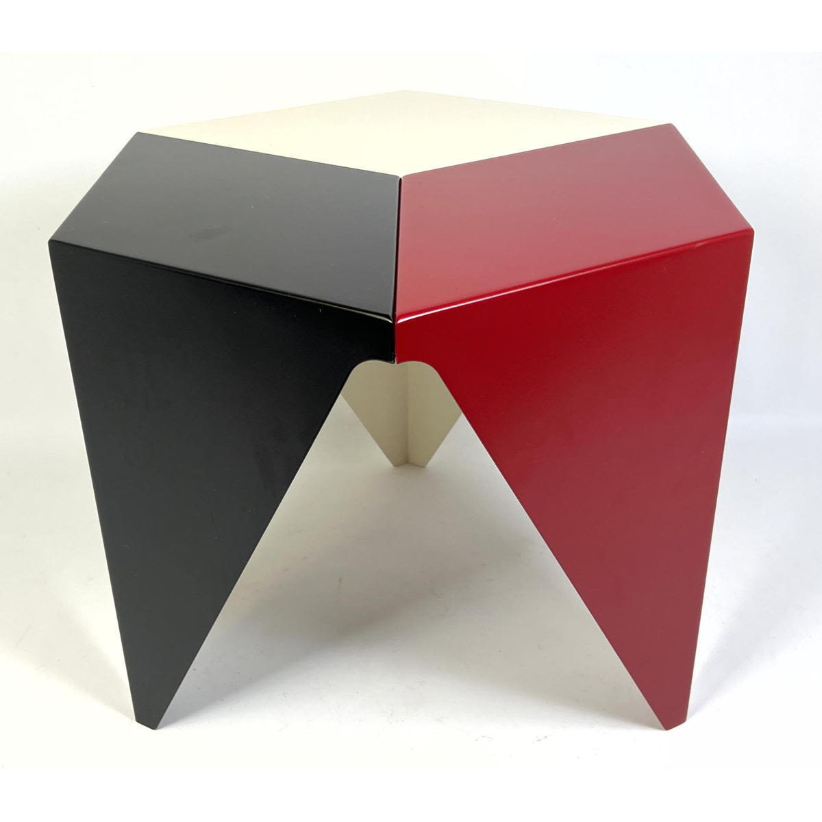 Appraisal: Isamu Noguchi Vitra Edition Tri Color Prismatic Aluminum Table Dimensions