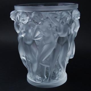 Appraisal: Lalique Bacchantes Vase Lalique Bacchantes Vase Signed with etched signature